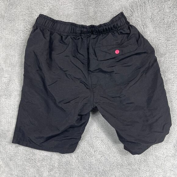 Ice Cream Swim Shorts Boys Size 9 / 10 Black Running Dog Print Elastic Waist - Picture 3 of 7